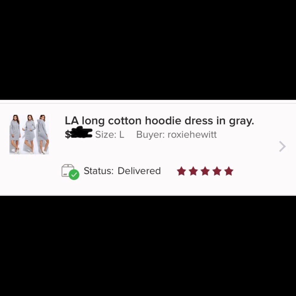 🍀SALE🍀Price cut- LA hoodie sweatshirt dress - Picture 3 of 5